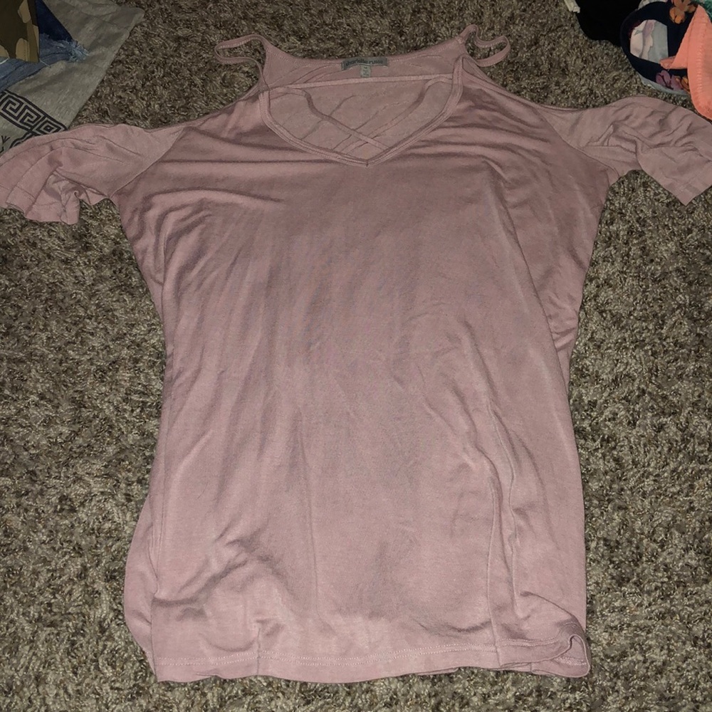 A off the shoulder shirt